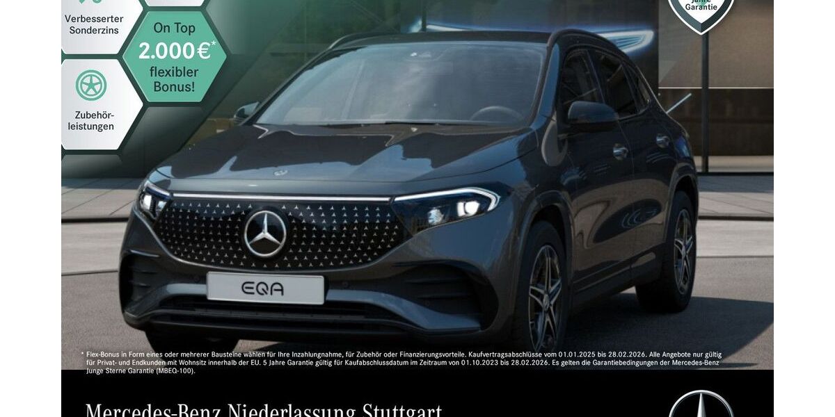Mercedes-Benz EQA 6.358 km 35.990 € Stuttgart 70469