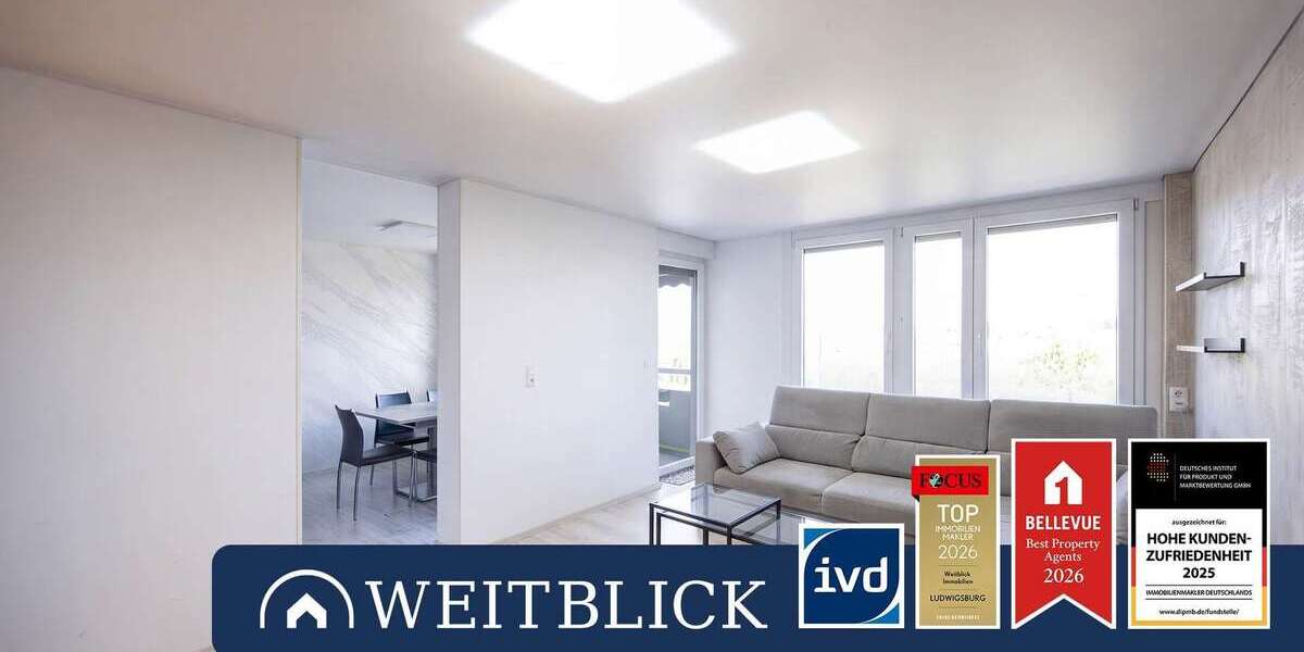 Etagenwohnung Ludwigsburg Eglosheim - 3.5 Zimmer, 77 m&sup2;, 269.000&euro; | Angebot:27589069