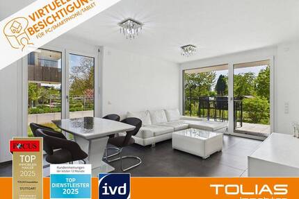 Neuwertige 2-Zimmer-Wohnung mit Garten, Terrasse, Aufzug & TG-Stellplatz - Effizienzklasse A+