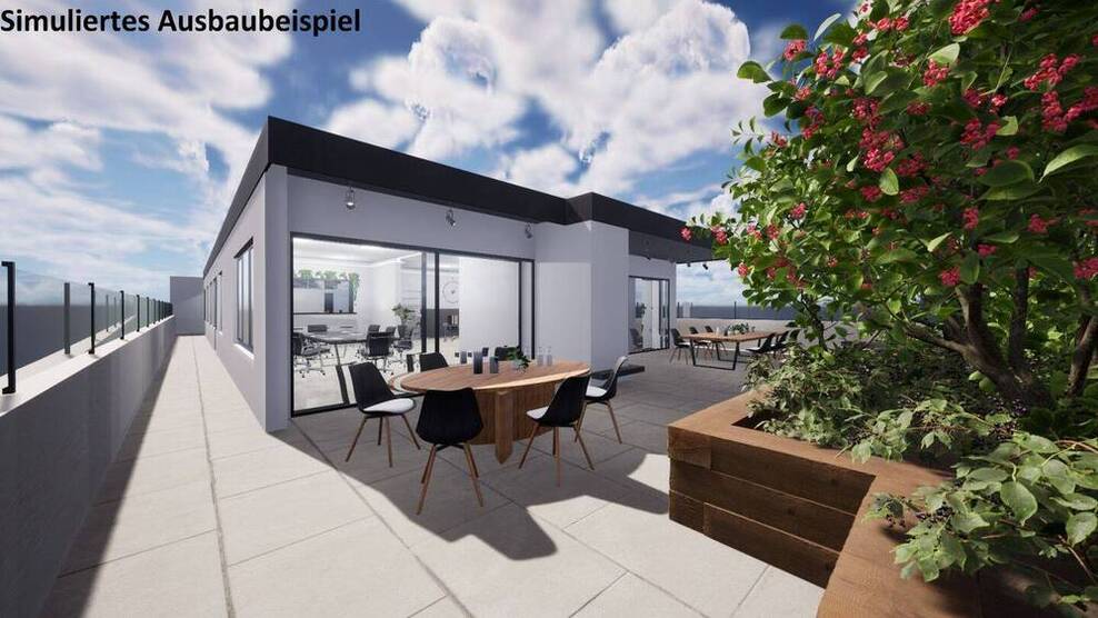 Penthousebüro mit Weitblick - All-in-Miete