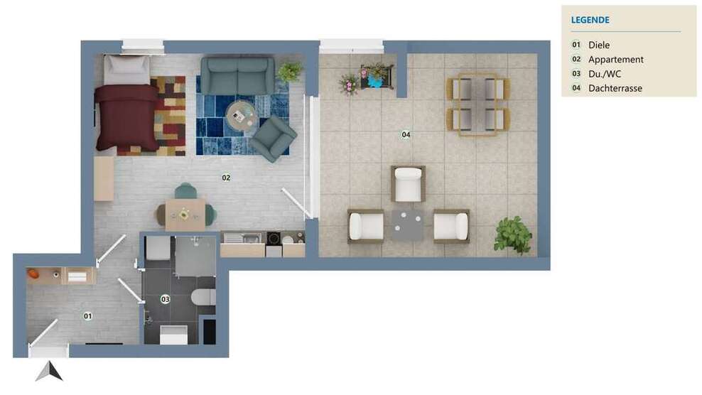 Wohnung zum Kaufen in Korntal-Münchingen 156.000 € 44 m²