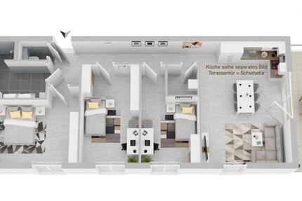 Wohnung Rottenburg am Neckar - 4 Zimmer, 105 m&sup2;, 1.500&euro; | Angebot:27544866