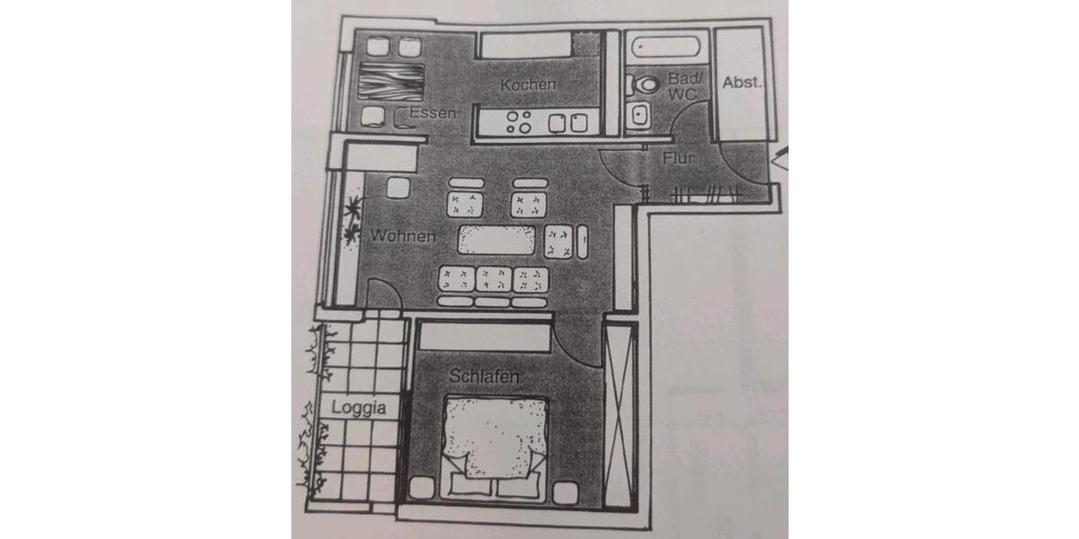 Erdgeschoßwohnung Ludwigsburg Eglosheim - 2.5 Zimmer, 52 m&sup2;, 180.000&euro; | Angebot:24836035