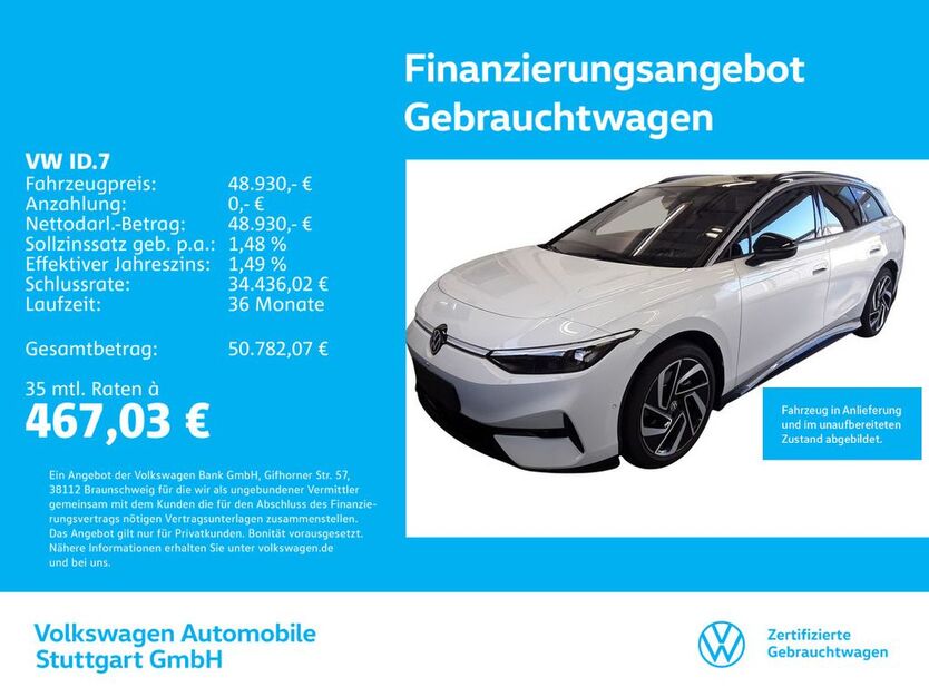 VW ID.7 12.009 km 48.930 € Stuttgart 70563