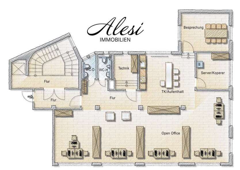 Büro in Stuttgart 2.100 € 170 m²