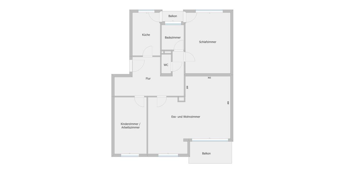 Etagenwohnung Ludwigsburg Oßweil - 3.5 Zimmer, 91 m&sup2;, 1.400&euro; | Angebot:27595888