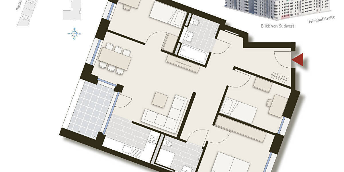 Etagenwohnung Stuttgart Nord - 4 Zimmer, 93 m&sup2;, 669.000&euro; | Angebot:23985822