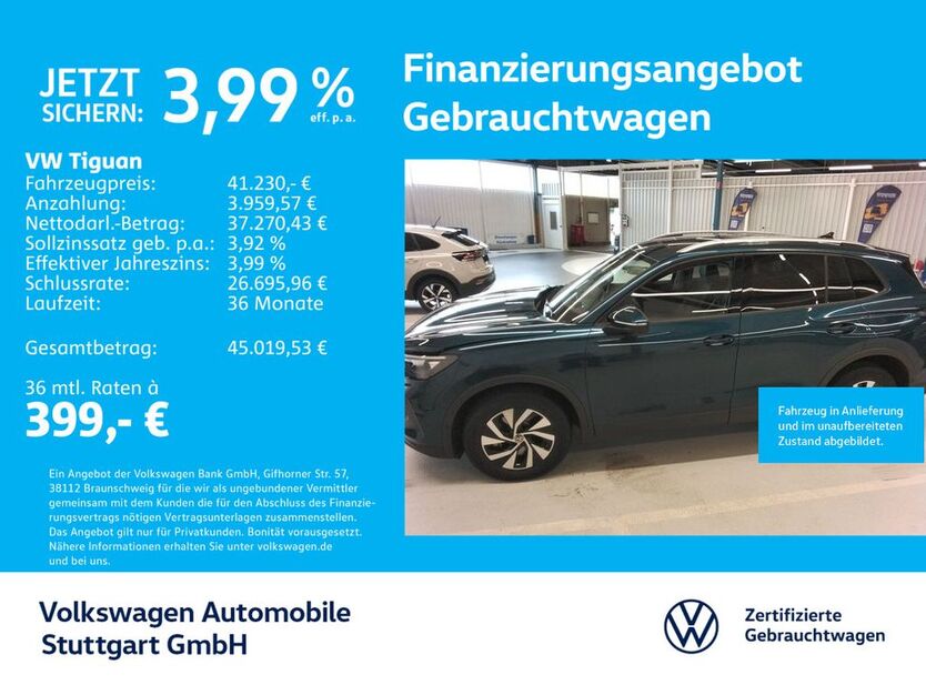VW Tiguan 25.176 km 41.230 € Stuttgart-Wangen 70188