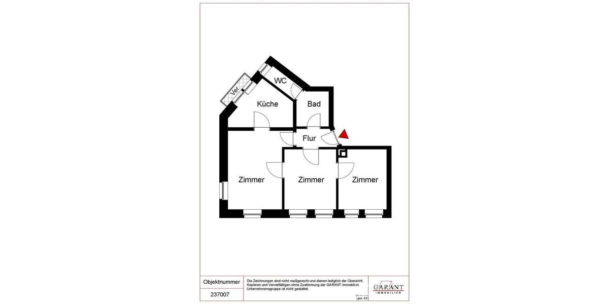 Etagenwohnung Stuttgart West - 3 Zimmer, 69 m&sup2;, 320.000&euro; | Angebot:26853091