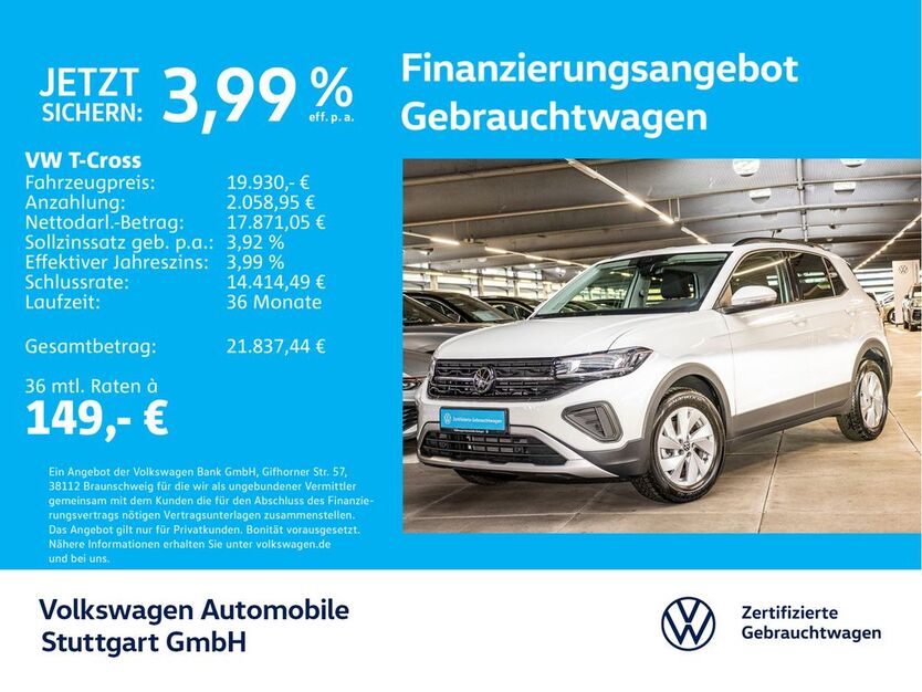 VW T-Cross 5.894 km 19.930 € Stuttgart-Feuerbach 70469