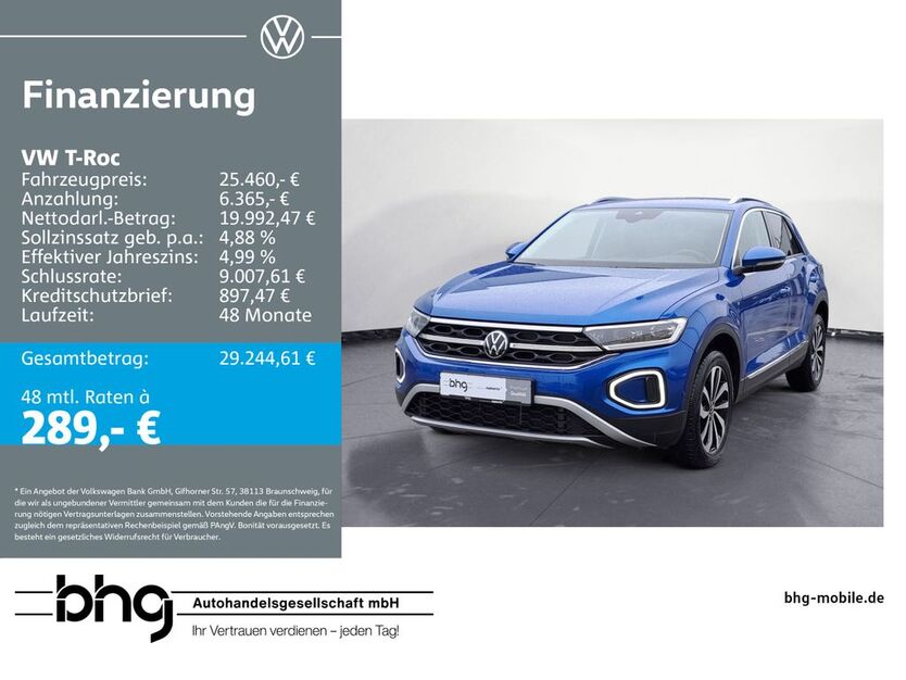 VW T-Roc 31.393 km 24.960 € Metzingen 72555