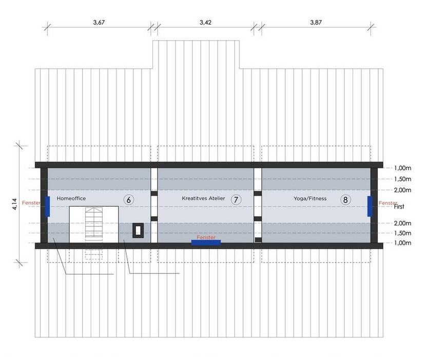 Renningen: Exklusive Maisonette-LoftWohnung im Fachwerkhaus - mit EBK & Tageslichtbad