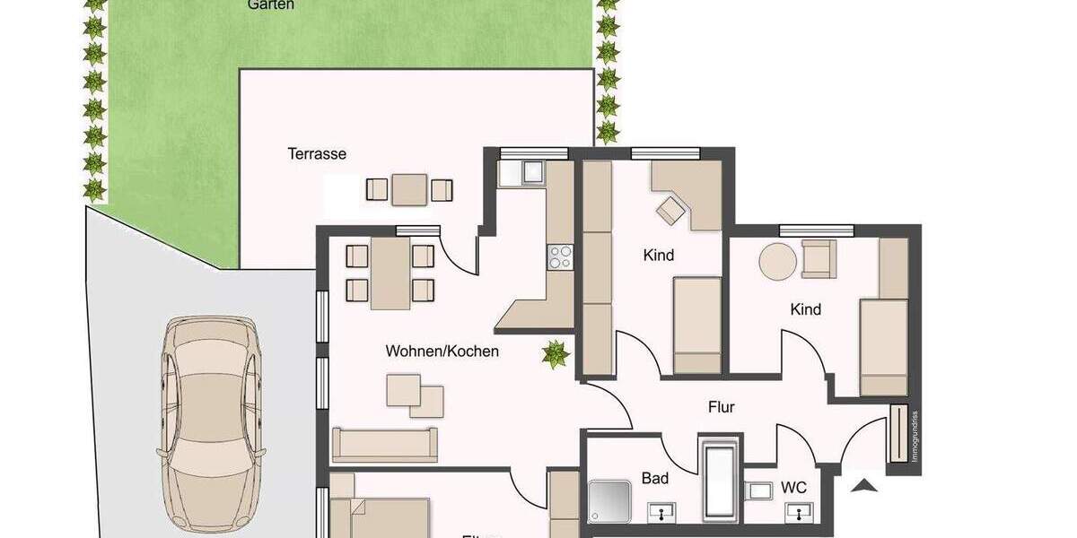 Etagenwohnung Ludwigsburg West - 4 Zimmer, 84 m&sup2;, 495.000&euro; | Angebot:23886172