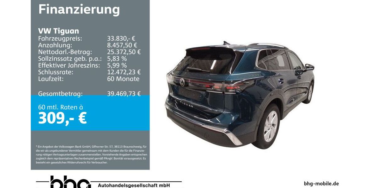 VW Tiguan 24.483 km 33.830 &euro; Reutlingen 72770
