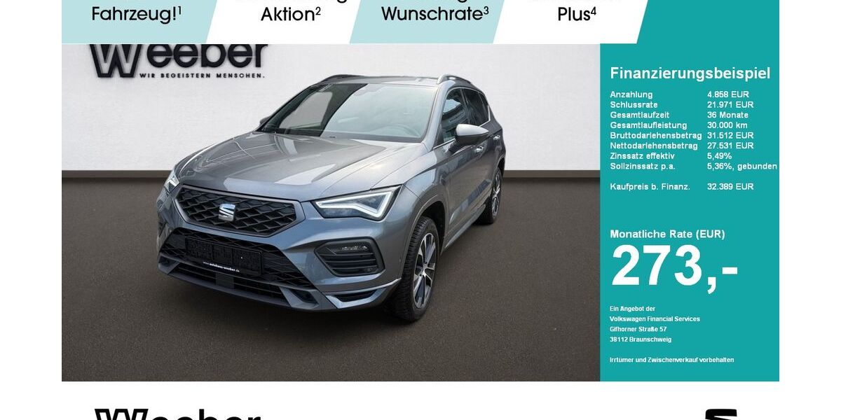 Seat Ateca 16.626 km 31.829 &euro; Weil der Stadt 71263