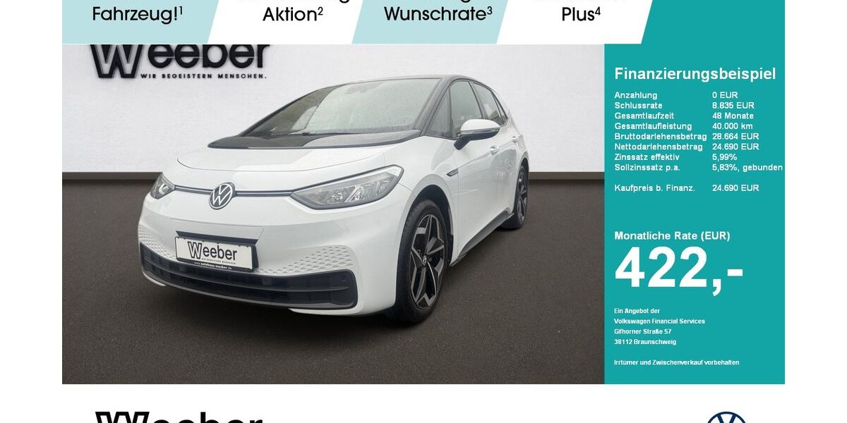 VW ID.3 24.013 km 24.690 &euro; Weil der Stadt 71263