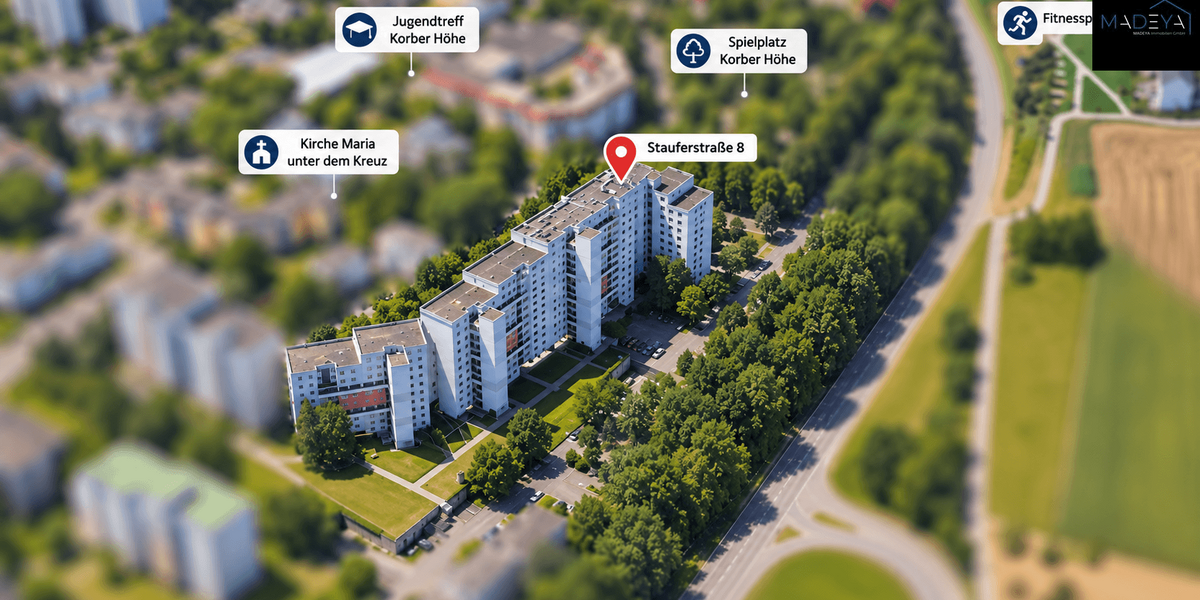 Etagenwohnung Waiblingen - 5 Zimmer, 107 m&sup2;, 265.000&euro; | Angebot:27662448