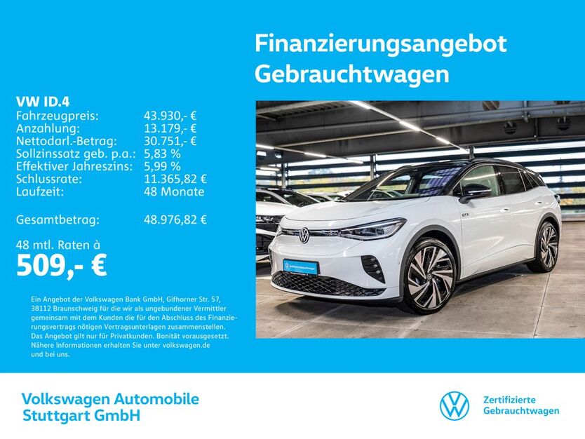 VW ID.4 5.928 km 43.930 € Stuttgart-Feuerbach 70469