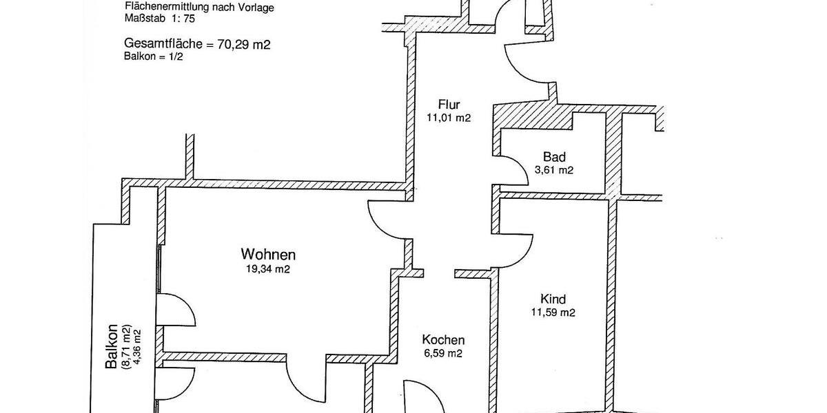 Etagenwohnung Stuttgart Stuttgart-Nord - 3 Zimmer, 70 m&sup2;, 325.000&euro; | Angebot:26987262