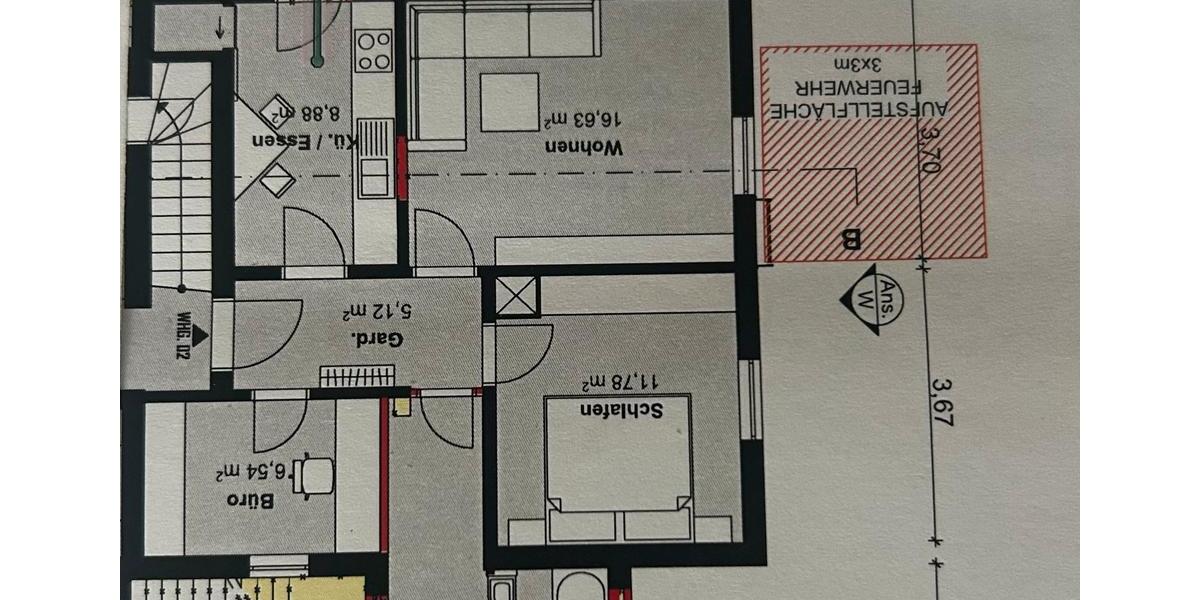 Erdgeschoßwohnung Niefern-Öschelbronn Öschelbronn - 3 Zimmer, 55 m&sup2;, 800&euro; | Angebot:25300813