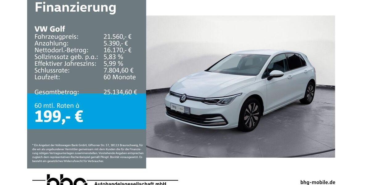 VW Golf 22.342 km 20.860 &euro; Reutlingen 72770