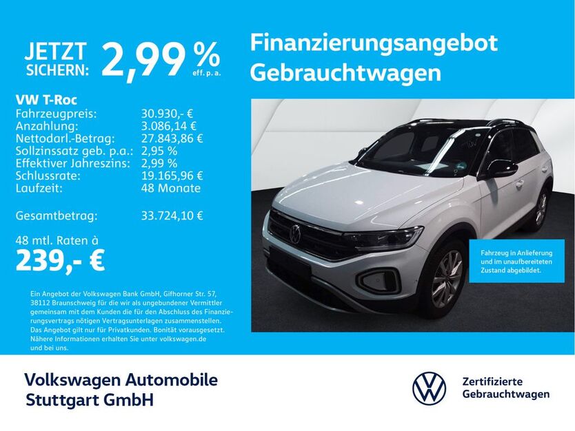 VW T-Roc 26.802 km 30.930 € Stuttgart-Feuerbach 70469