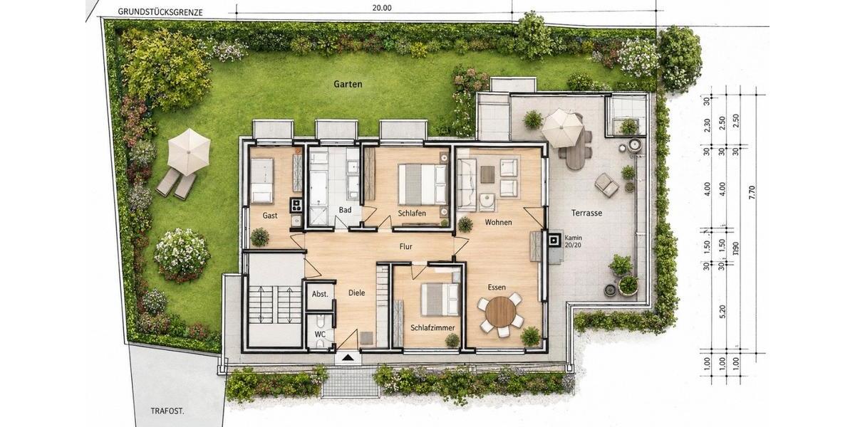 Etagenwohnung Tübingen Lustnau - 4.5 Zimmer, 165 m&sup2;, 2.490&euro; | Angebot:27542710