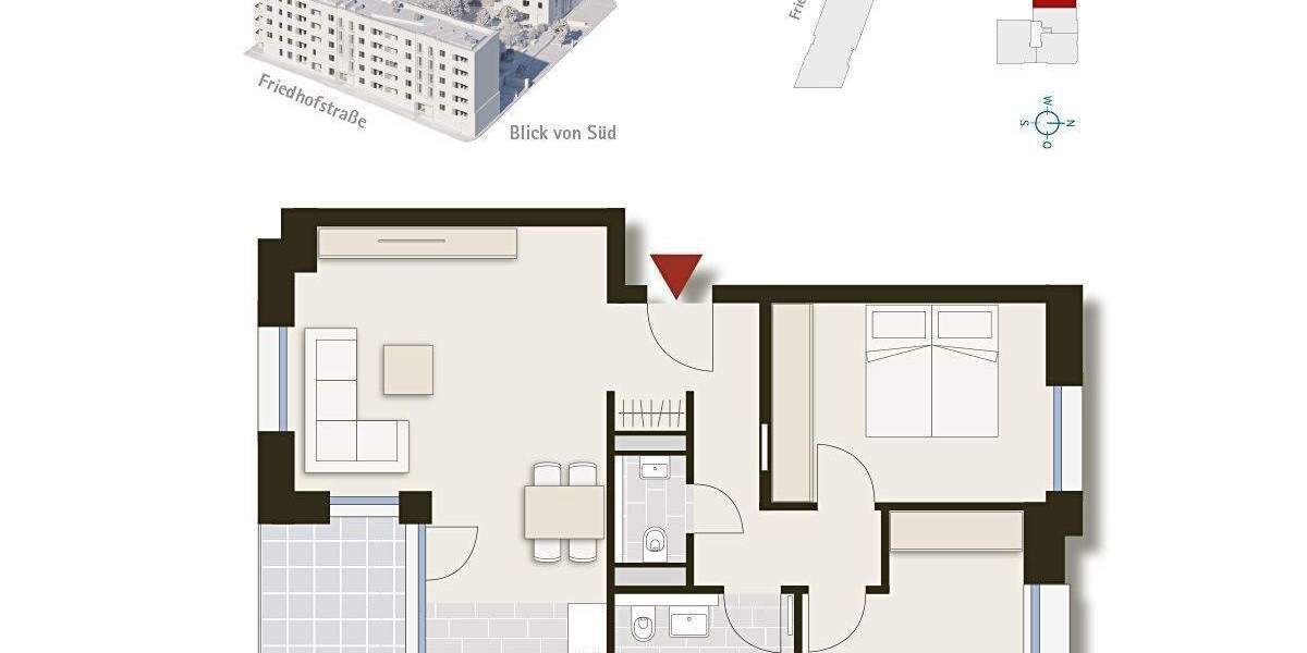 Etagenwohnung Stuttgart Nord - 3 Zimmer, 76 m&sup2;, 625.000&euro; | Angebot:24702380