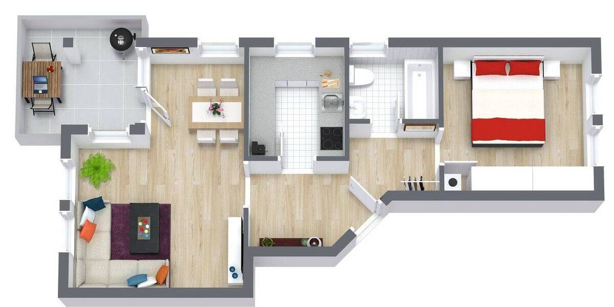 Etagenwohnung Metzingen - 2 Zimmer, 51 m&sup2;, 178.000&euro; | Angebot:25984319