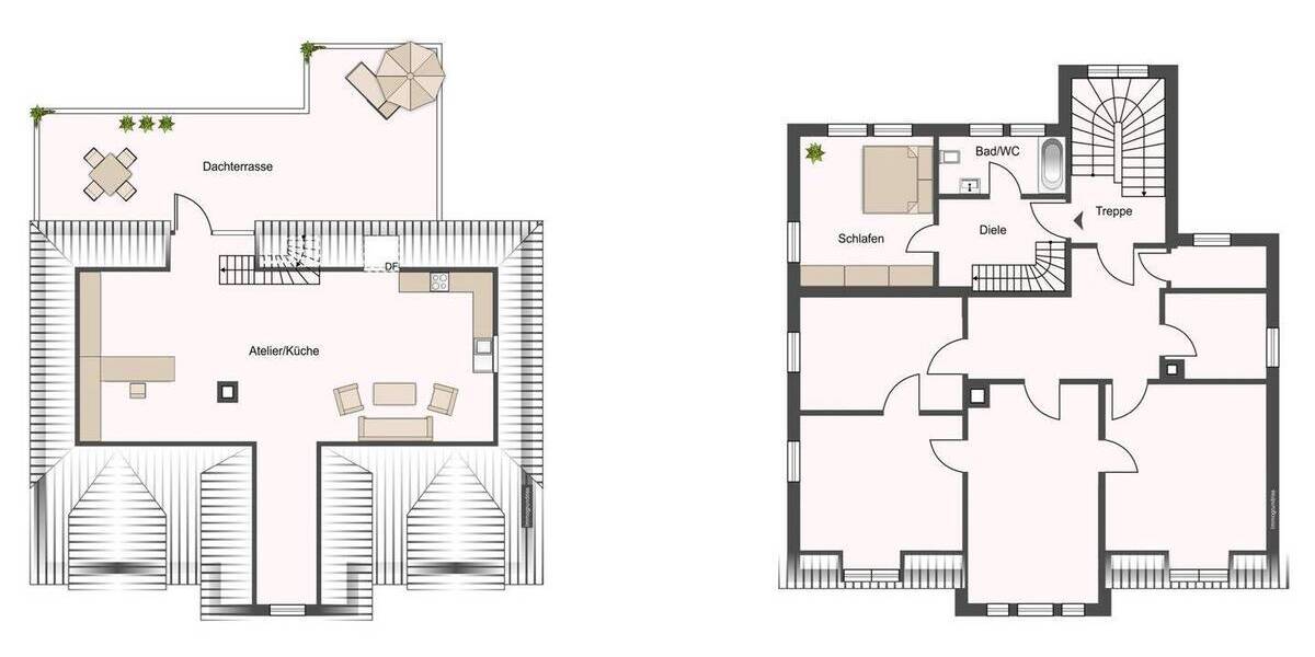 Etagenwohnung Ludwigsburg Süd - 2 Zimmer, 74 m&sup2;, 419.000&euro; | Angebot:25777901