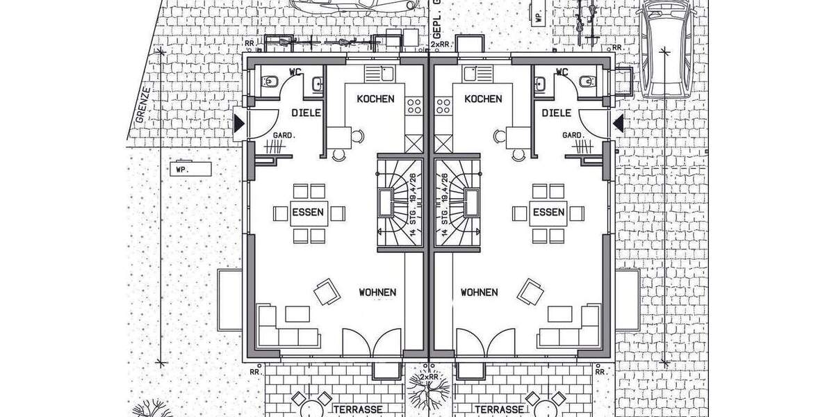 Doppelhaushälfte Filderstadt / Bonlanden Bonlanden - 6 Zimmer, 149 m&sup2;, 786.234&euro; | Angebot:24779000