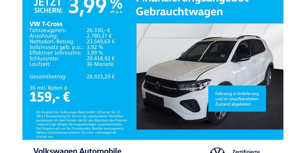VW T-Cross 24.447 km 25.930 &euro; Stuttgart-Feuerbach 70469