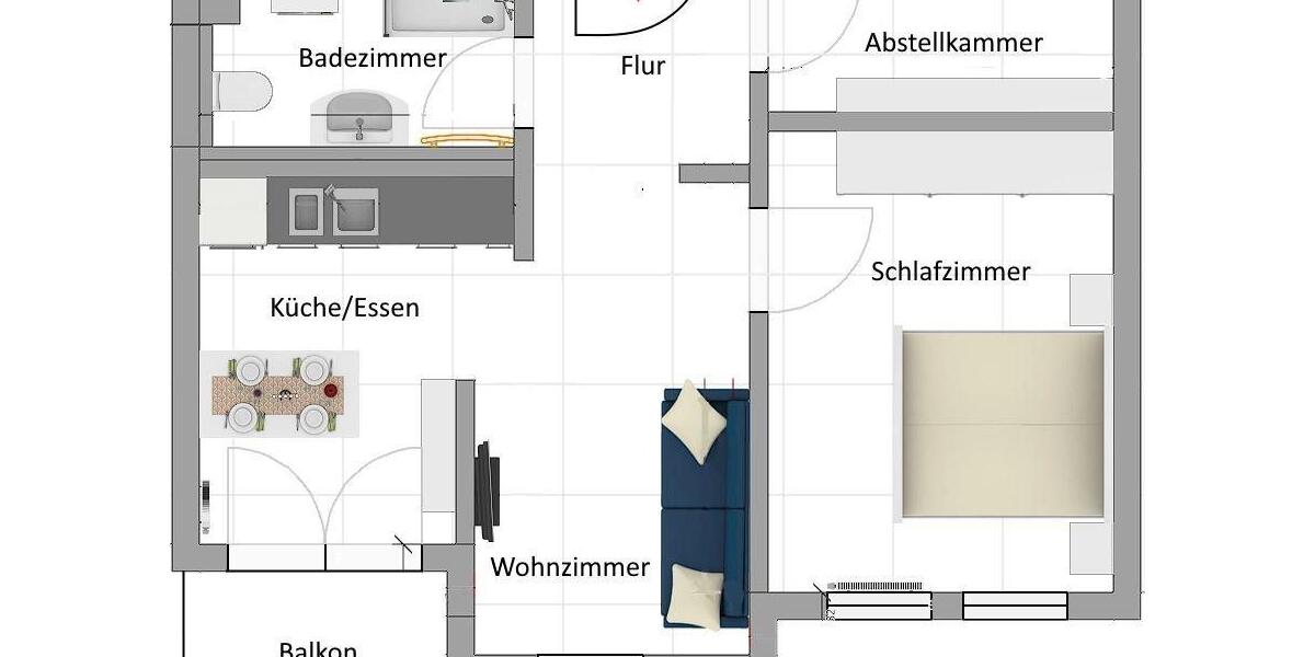 Etagenwohnung Esslingen am Neckar Brühl - 2.5 Zimmer, 50 m&sup2;, 950&euro; | Angebot:26162906
