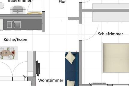 Wohnung Esslingen am Neckar Brühl - 2.5 Zimmer, 50 m&sup2;, 950&euro; | Angebot:26162906