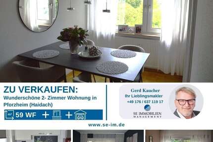 Wohnung Pforzheim Eutingen - 2 Zimmer, 60 m&sup2;, 195.000&euro; | Angebot:24903226