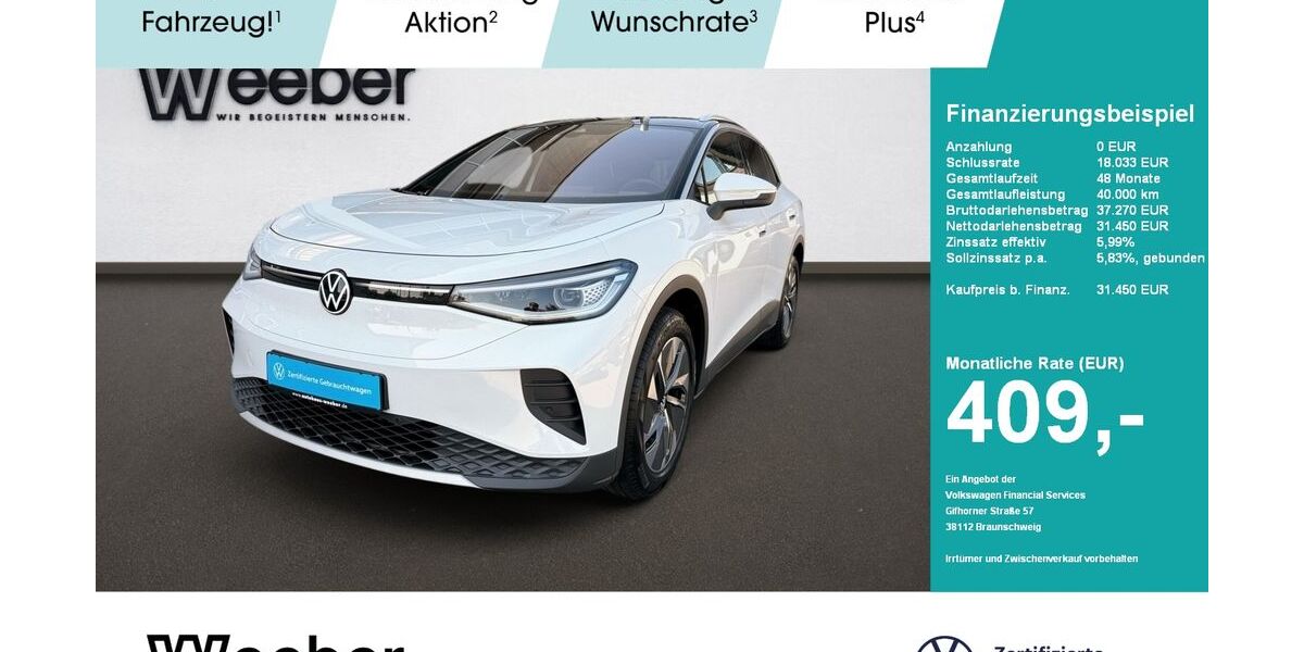 VW ID.4 14.990 km 31.450 &euro; Weil der Stadt 71263