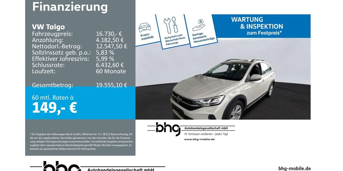 VW Taigo 39.416 km 16.730 &euro; Metzingen 72555