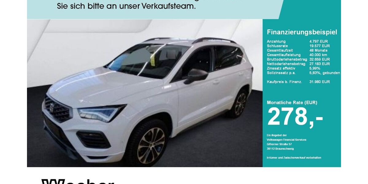 Seat Ateca 19.931 km 31.980 &euro; Leonberg 71229