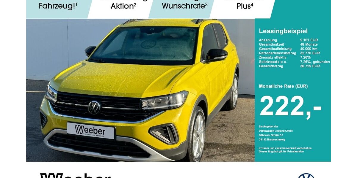 VW T-Cross 2.500 km 31.270 &euro; Leonberg 71229