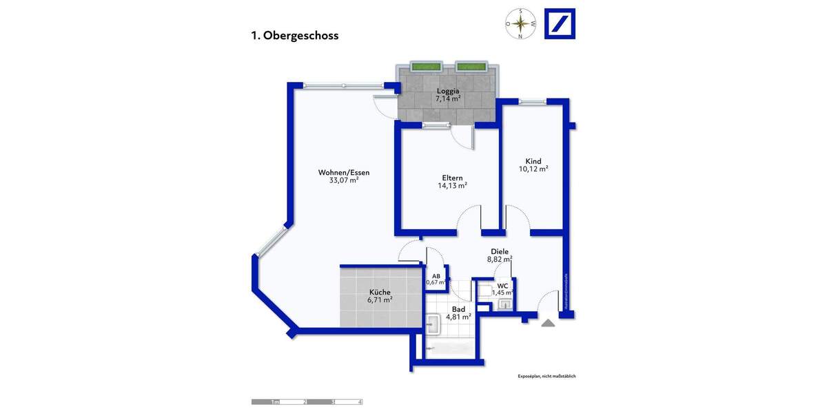 Etagenwohnung Tamm - 3 Zimmer, 84 m&sup2;, 287.000&euro; | Angebot:24827186