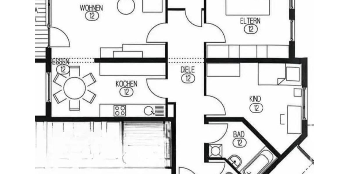 Etagenwohnung Tamm - 3.5 Zimmer, 98 m&sup2;, 1.100&euro; | Angebot:24536356