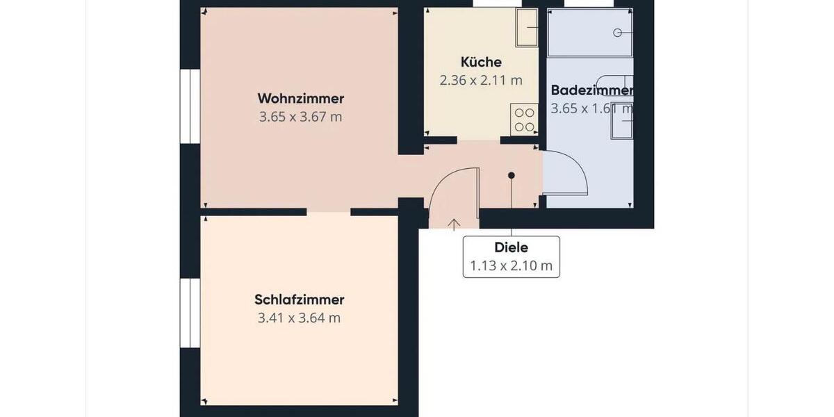Etagenwohnung Esslingen am Neckar Oberesslingen - 2 Zimmer, 42 m&sup2;, 145.000&euro; | Angebot:24719660
