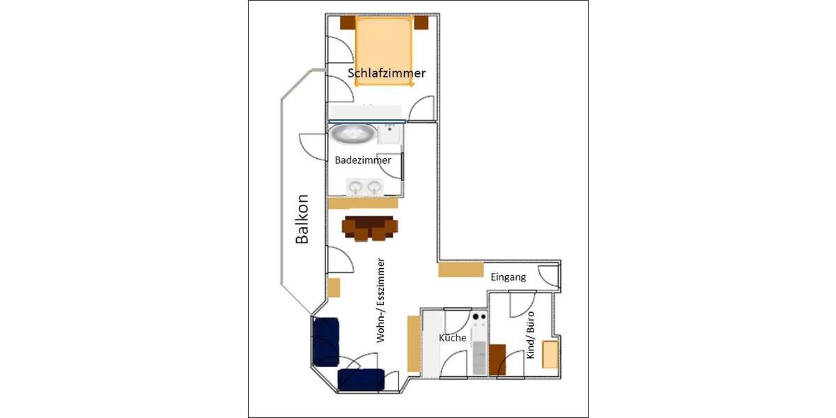 Etagenwohnung Ostfildern - 3 Zimmer, 63 m&sup2;, 1.100&euro; | Angebot:26463460