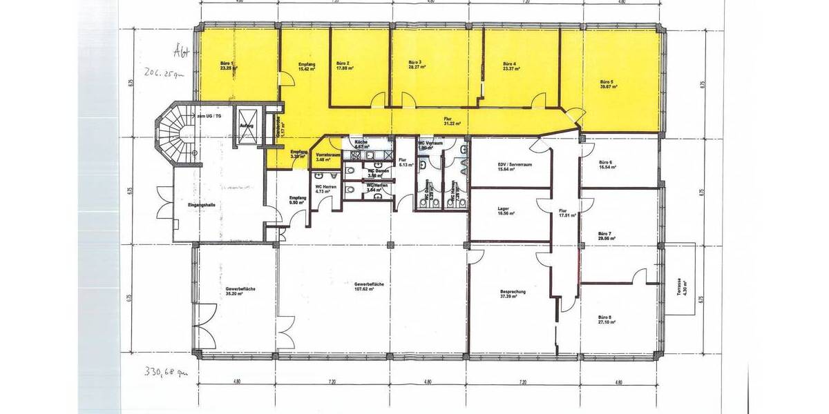 Gewerbeobjekt Leinfelden-Echterdingen Echterdingen - 7 Zimmer, 330 m&sup2;, 2.970&euro; | Angebot:25704248