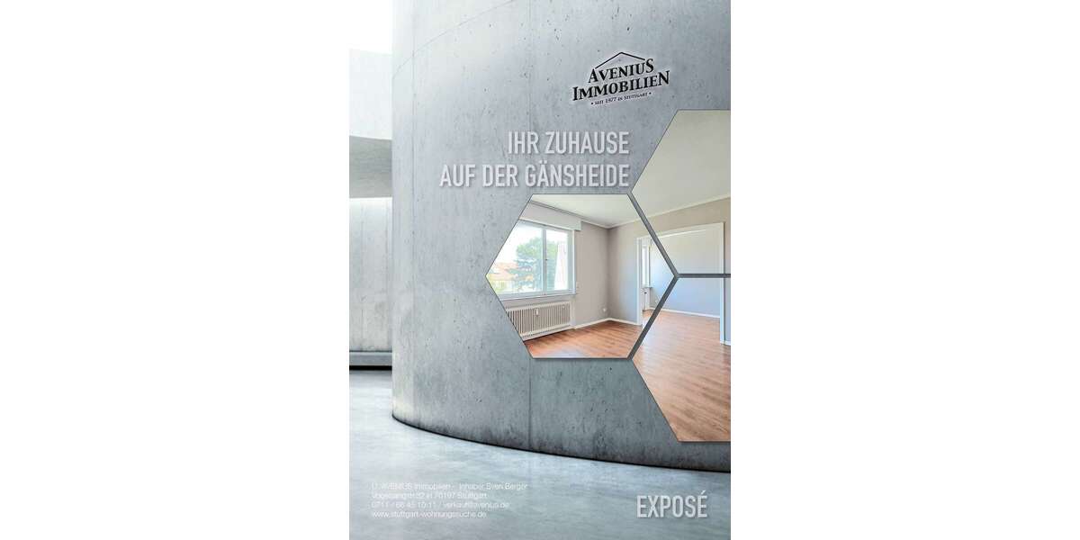 Etagenwohnung Stuttgart Bopser - 2.5 Zimmer, 76 m&sup2;, 1.100&euro; | Angebot:27143620
