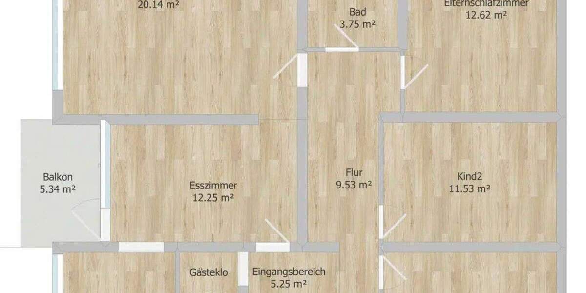 Etagenwohnung Herrenberg - 4 Zimmer, 96 m&sup2;, 330.000&euro; | Angebot:24811206