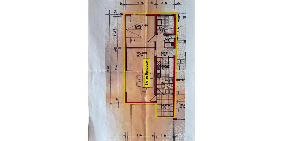 Etagenwohnung Weil der Stadt - 2.5 Zimmer, 65 m&sup2;, 280.000&euro; | Angebot:25376467