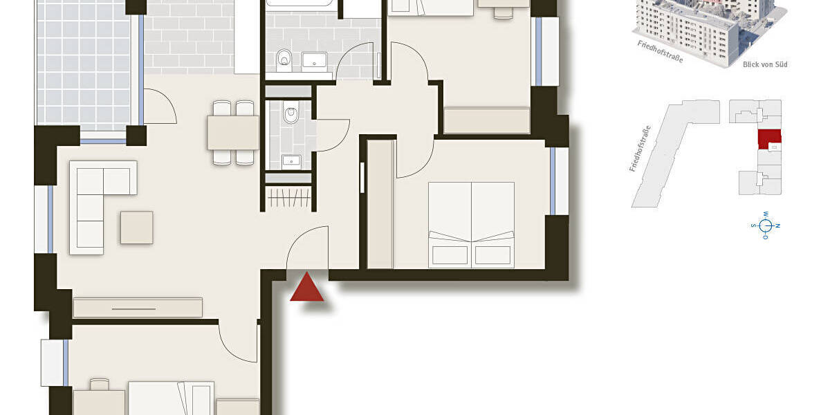 Etagenwohnung Stuttgart Nord - 4 Zimmer, 86 m&sup2;, 694.000&euro; | Angebot:23985800