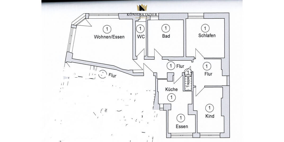 Etagenwohnung Stuttgart Ost - 3 Zimmer, 95 m&sup2;, 429.000&euro; | Angebot:25733916