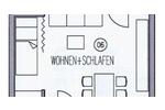 Etagenwohnung Ludwigsburg Oßweil - 1 Zimmer, 32 m&sup2;, 590&euro; | Angebot:25931251